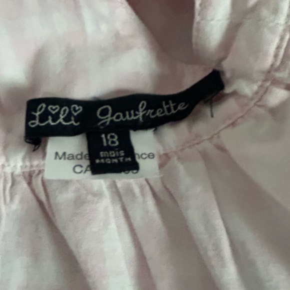 Lili Gaufrette Check Summer Tunic Blouse with Matching Hat - Picture 14 of 16